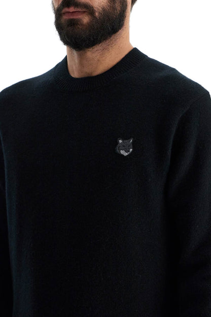 Bold Fox Head Wool Sweater  - Black