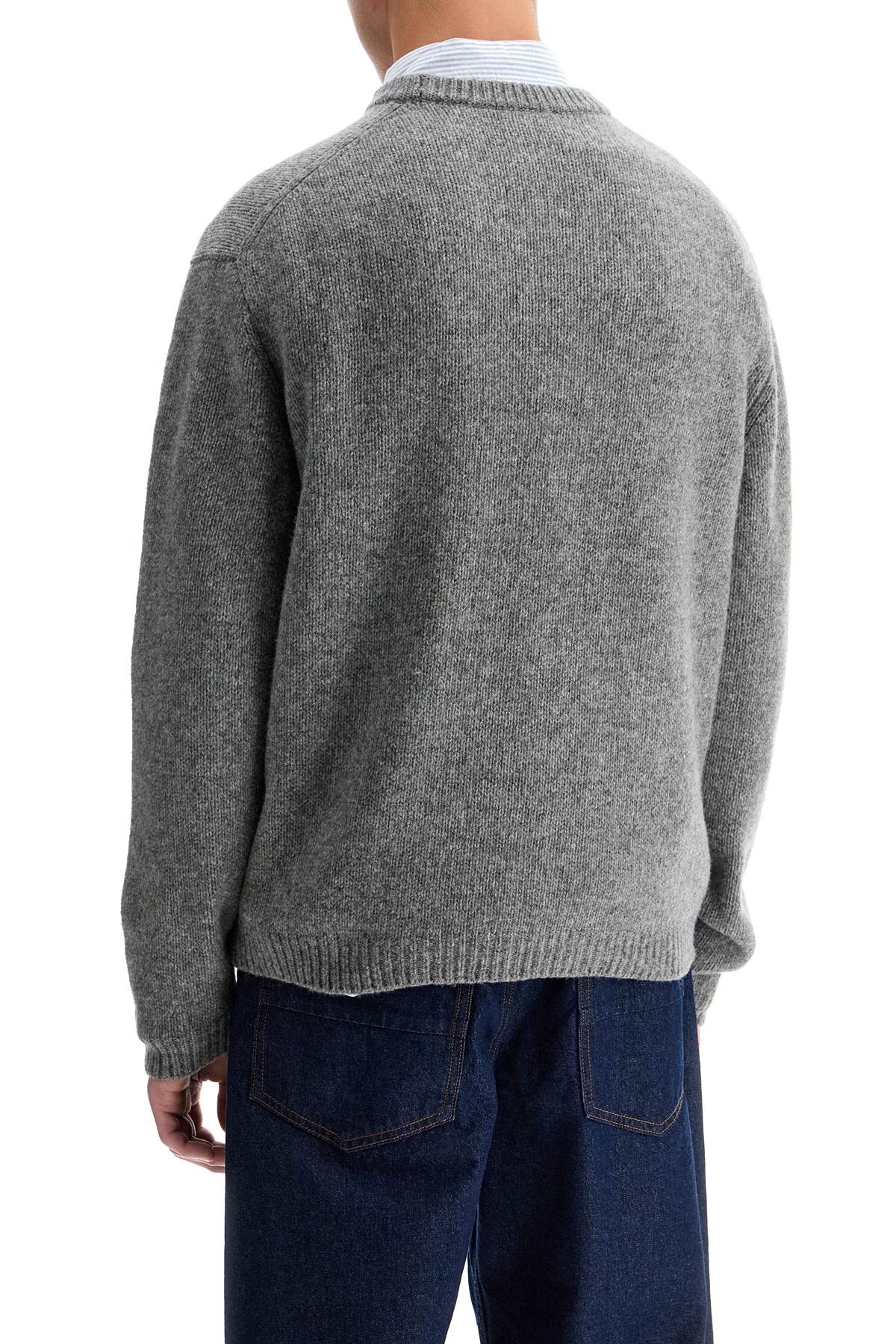 Sweater In Wool  - Grey