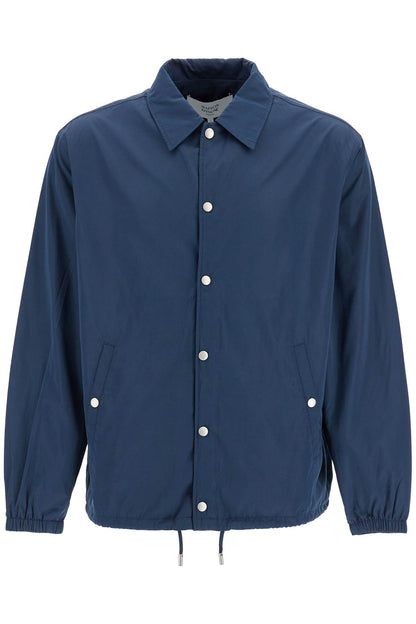 Nylon Coach Jacket For Men  - Blue