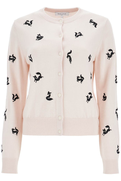 Fancy Fox Cardigan  - Pink