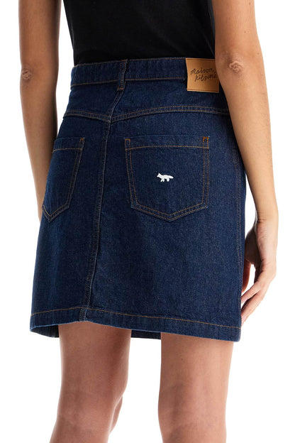 Japanese Denim Mini Skirt  - Blue