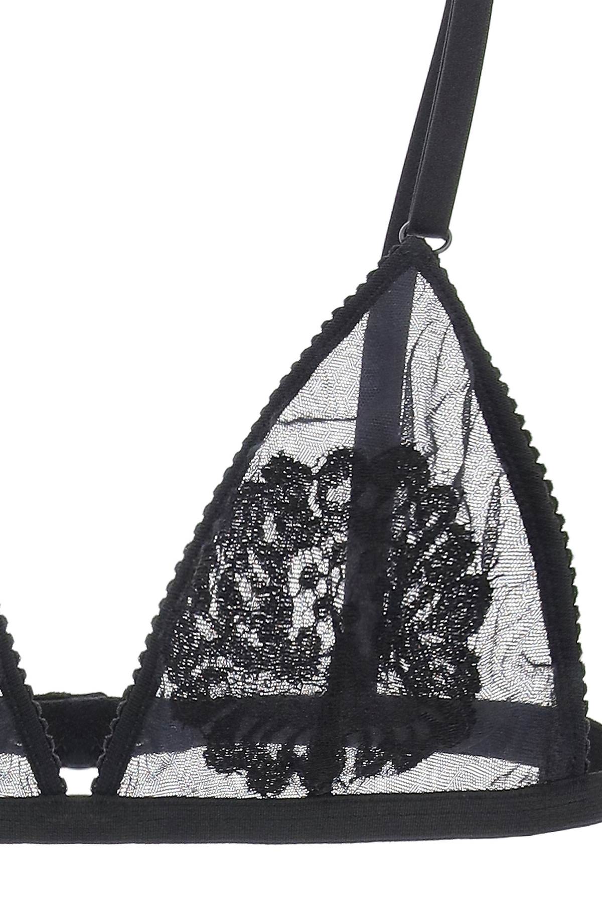 Soft Cup Triangle Bra For Women  - Black