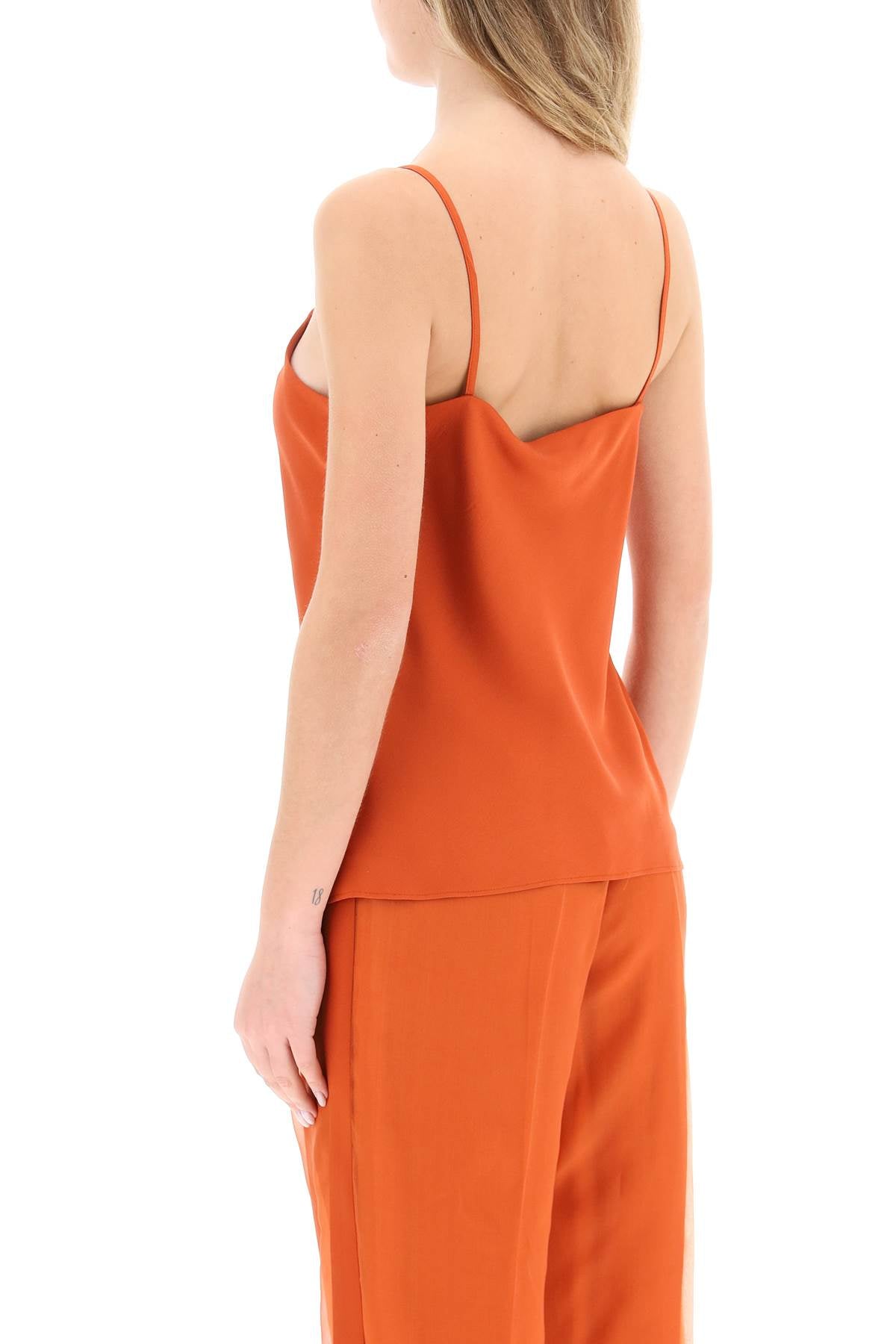 'oboli' Silk Top  - Orange