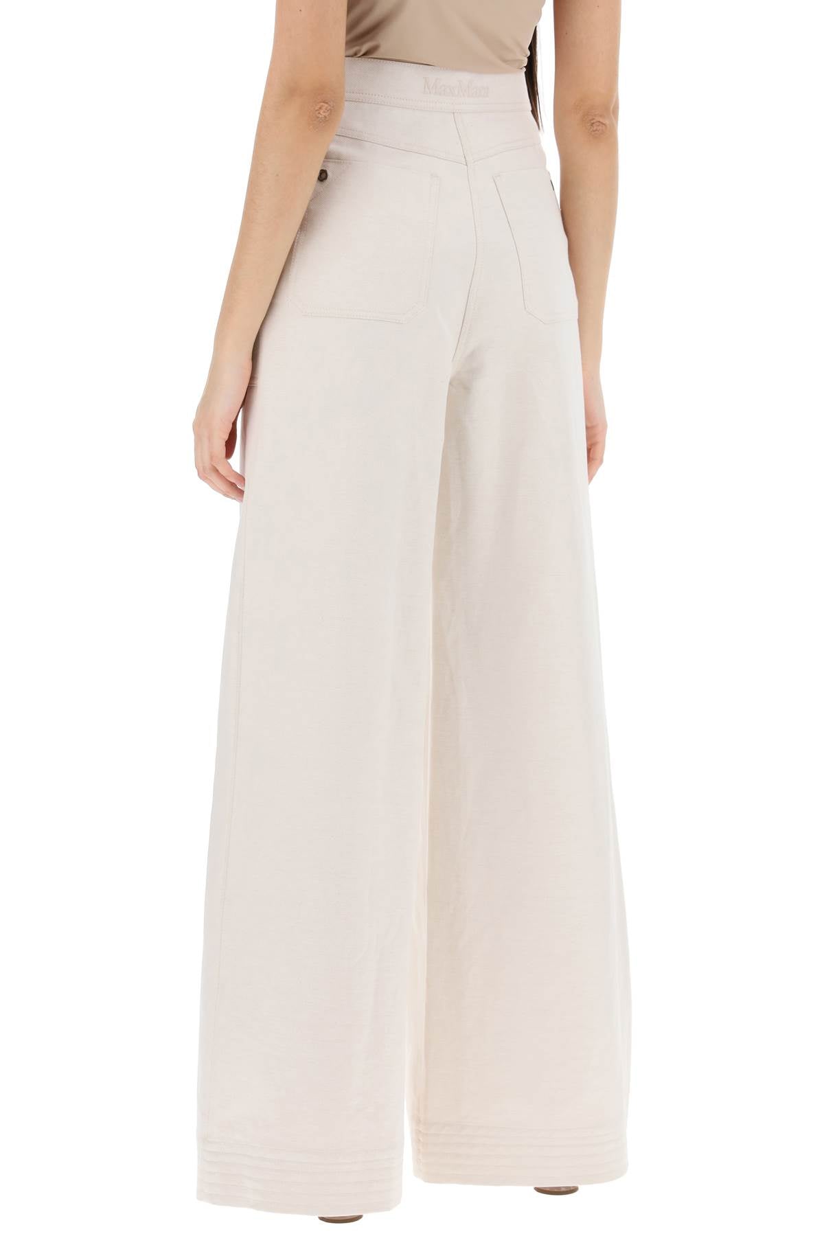 'oboli' Wide-leg Workwear  - White