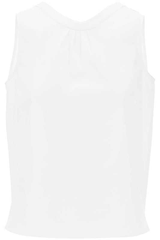 "ofelia Sleeveless Poplin  - White