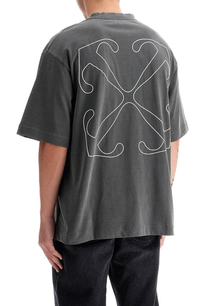 Outline Arrow T-shirt Design  - Grey