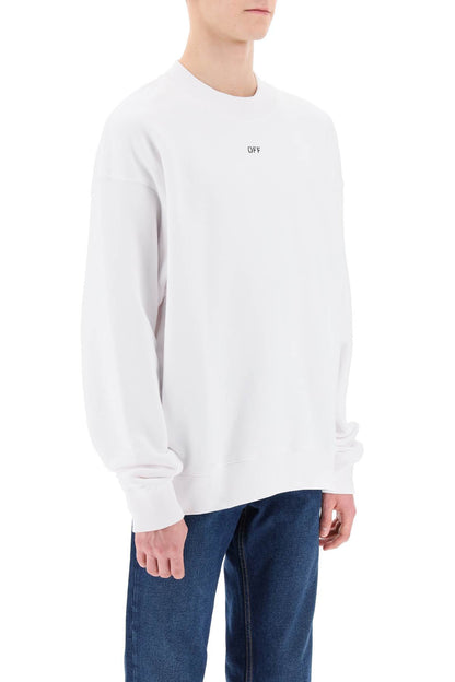 Skate Sweatshirt With Off Logo  - White