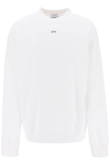 Skate Sweatshirt With Off Logo  - White