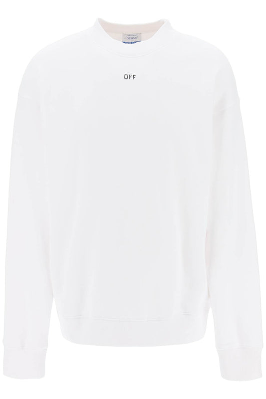 Skate Sweatshirt With Off Logo  - White