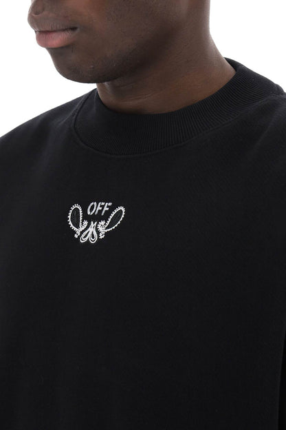 'arrow Bandana Crewneck Sweat  - Black