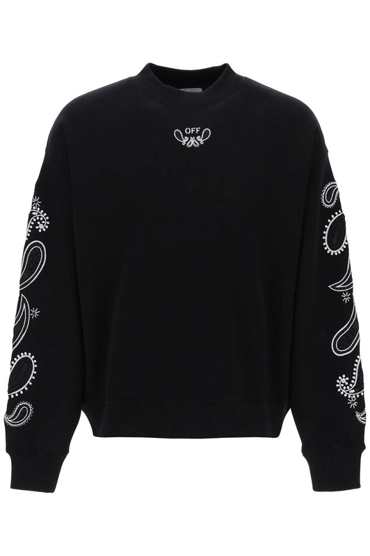 'arrow Bandana Crewneck Sweat  - Black