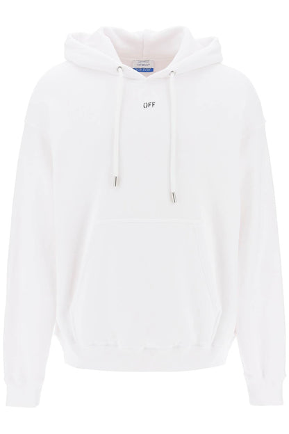 Skate Hoodie With Off Logo  - White