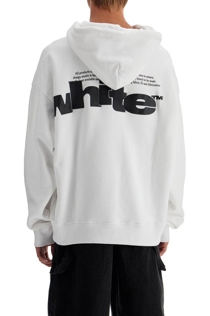 Hooded Sweatshirt With Shared  - White