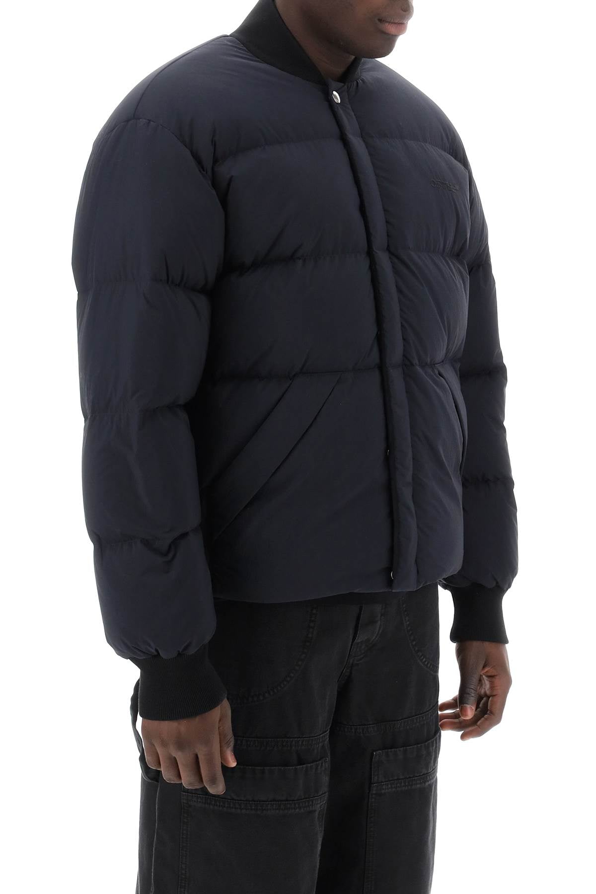 Arrow Short Puffer Jacket  - Nero