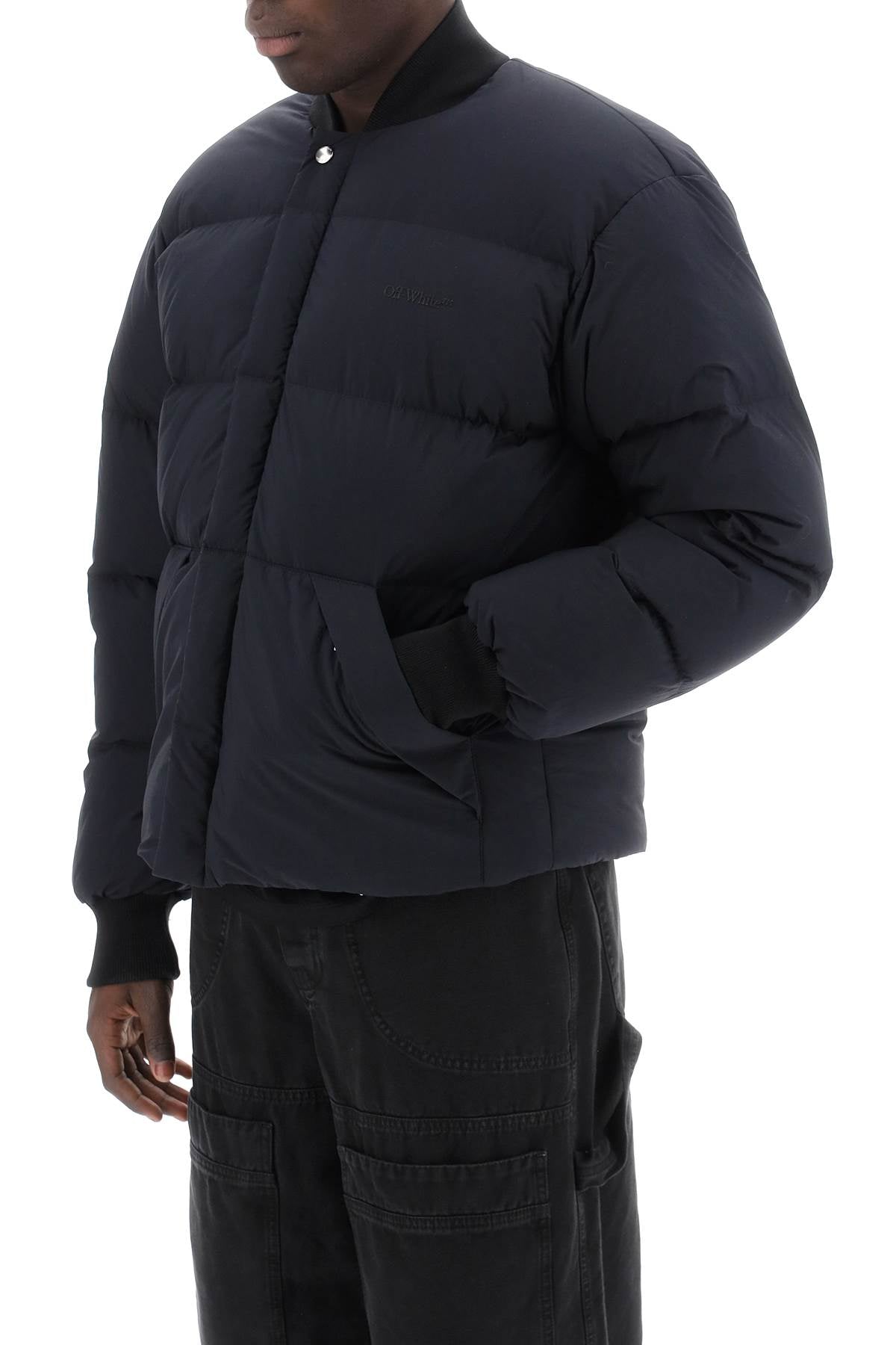 Arrow Short Puffer Jacket  - Nero