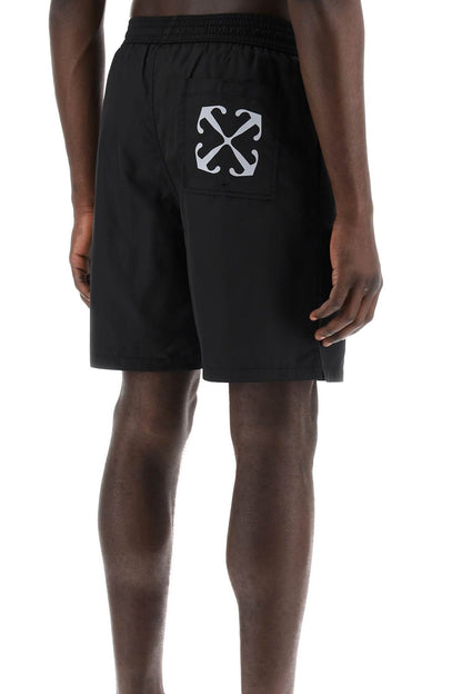 Surfer Sea Bermuda Shorts  - Black