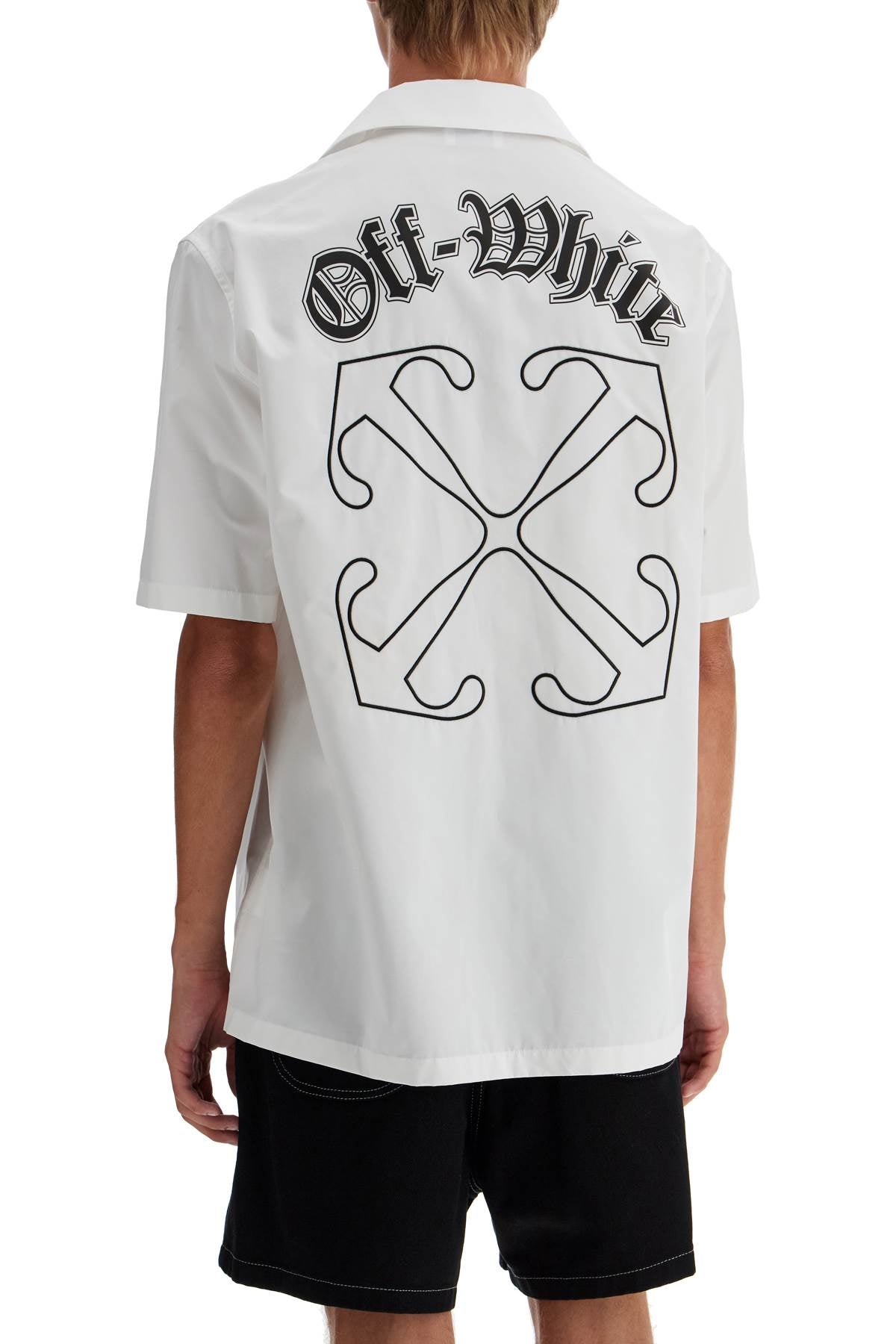 Short-sleeved Gothic Arrow Shirt  - White