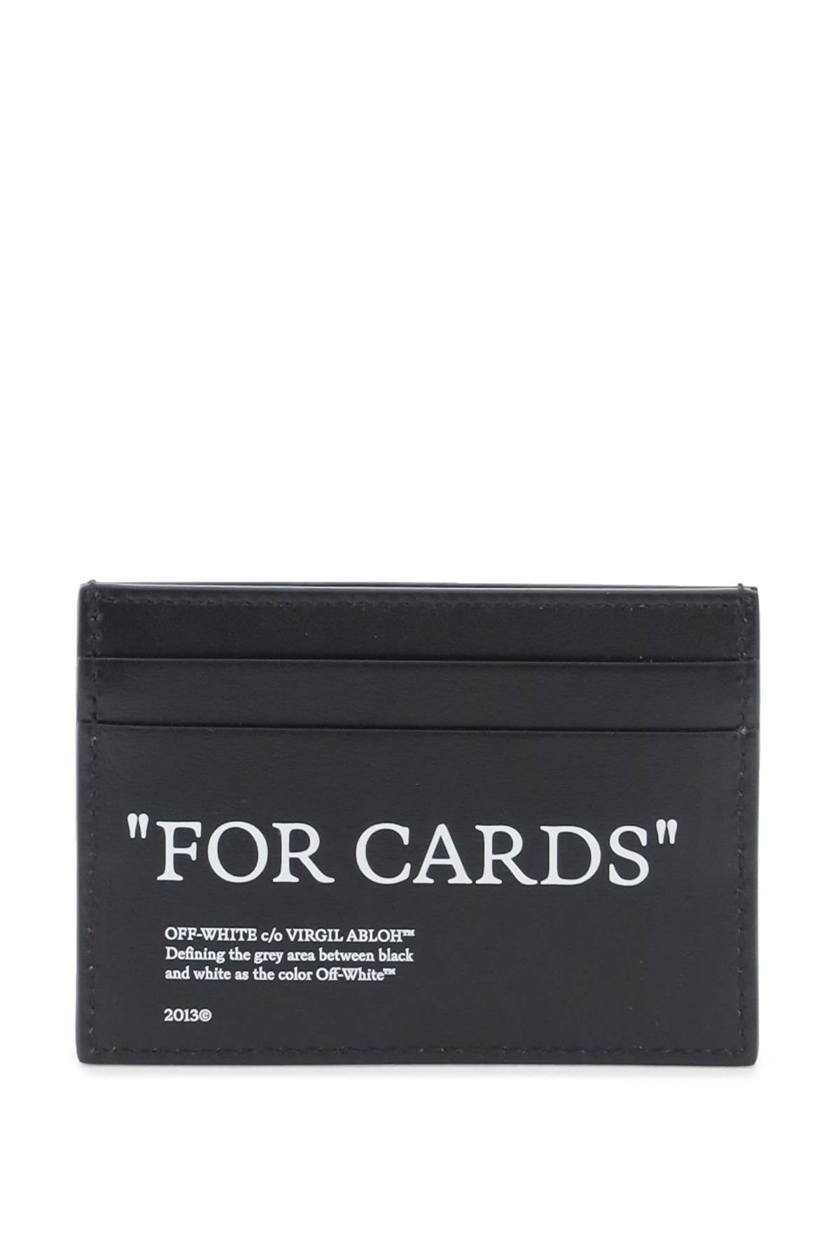 Bookish Card Holder With Lettering  - Black