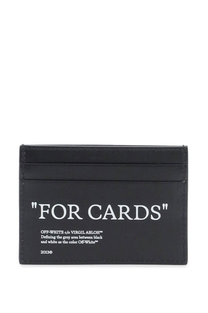 Bookish Card Holder With Lettering  - Black