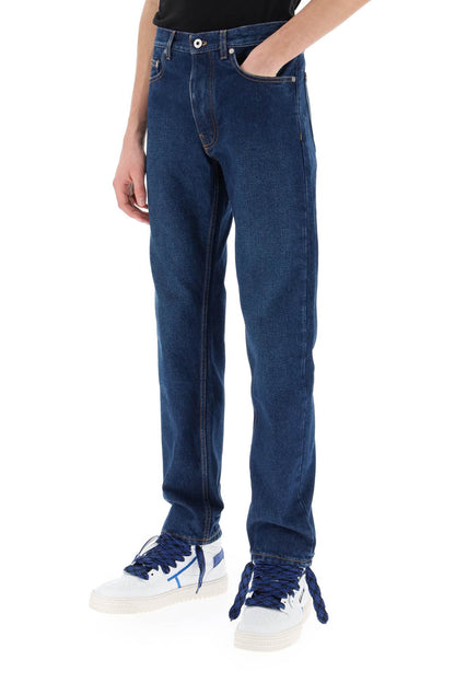 Regular Jeans With Tapered Cut  - Blue