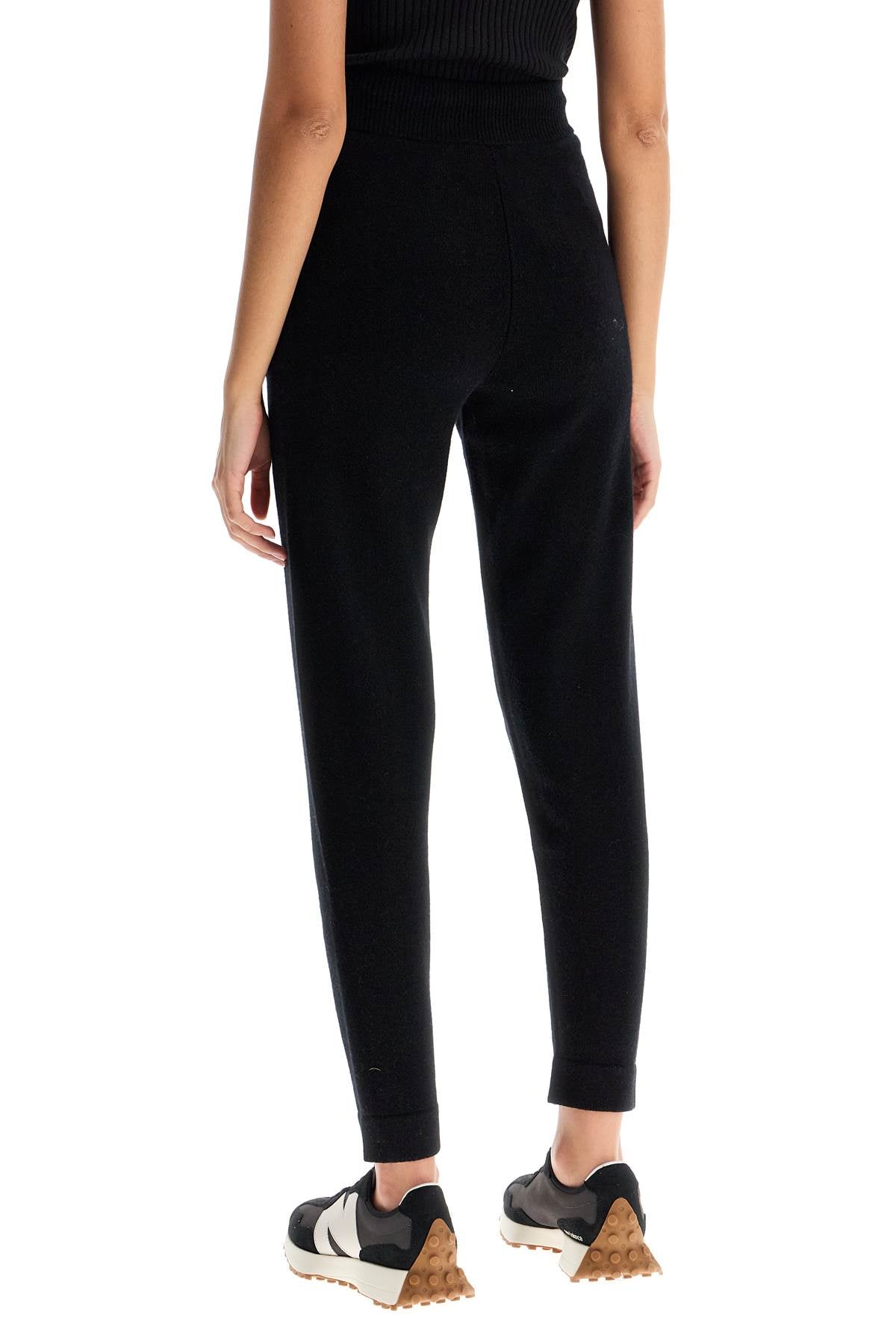 Wool And Cashmere Blend Opera Jog  - Black