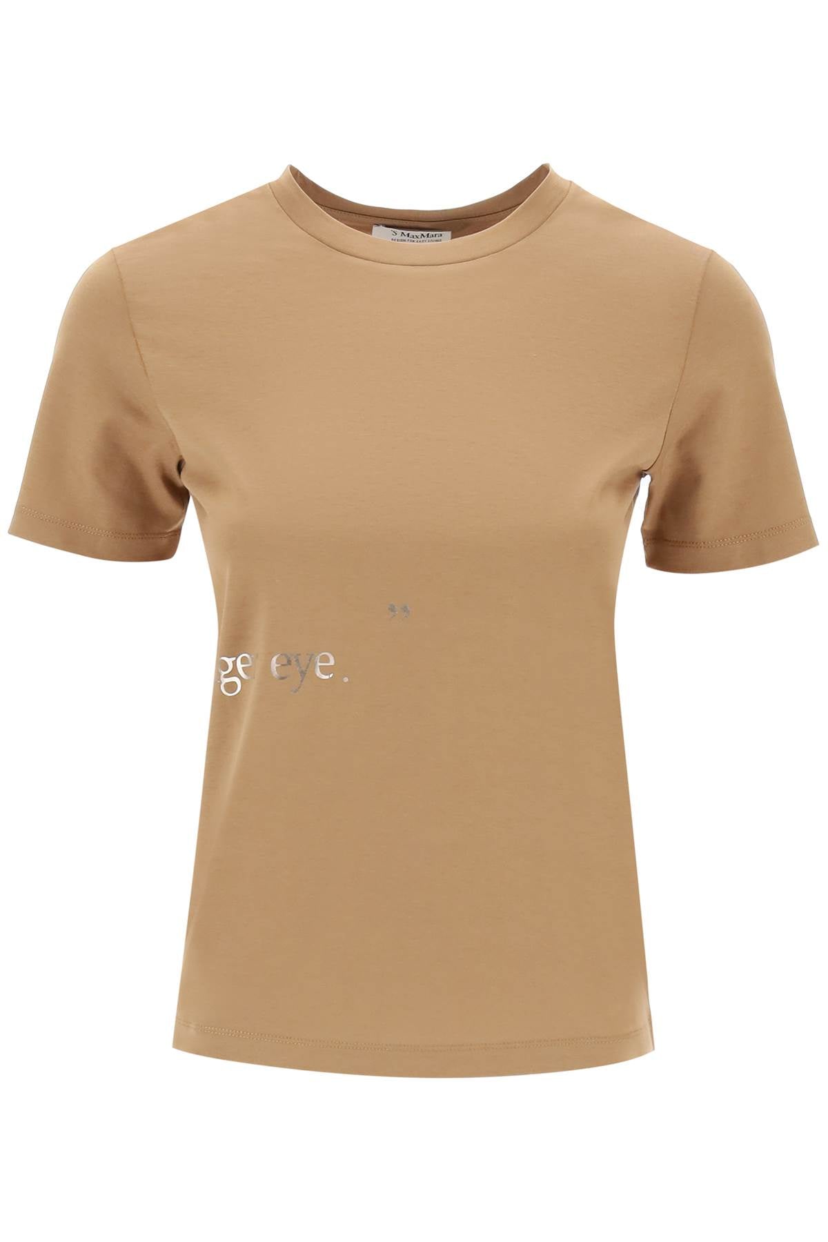 Orlanda T-shirt With Lamin  - Brown