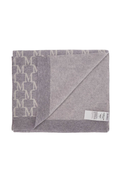 "cashmere Logo Scarf"  - Grey