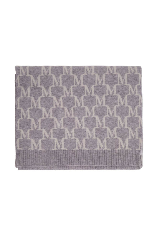 "cashmere Logo Scarf"  - Grey