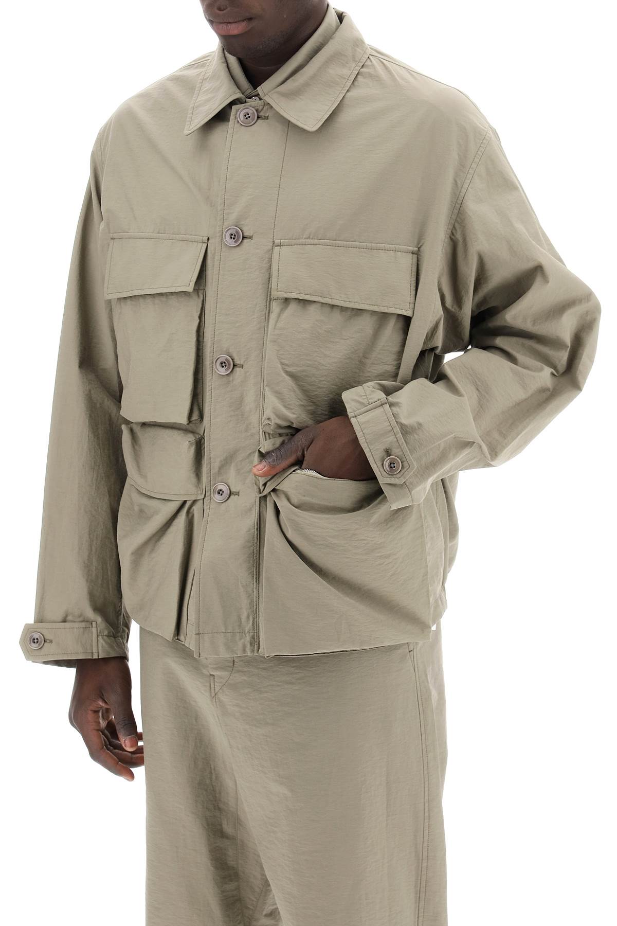 Lightweight Multi-pocket Jacket  - Khaki