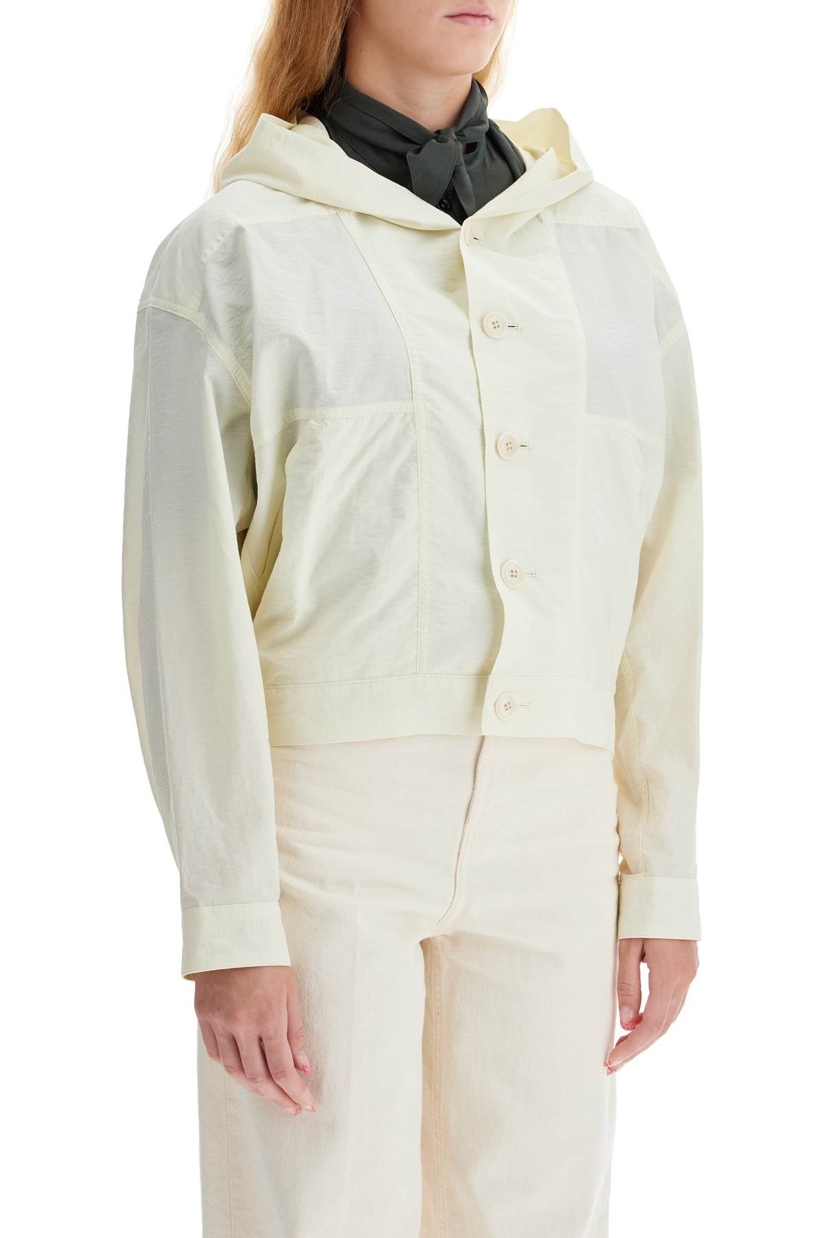 Short Hooded Blouson  - Neutro