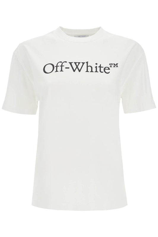 T-shirt With Logo Print  - White