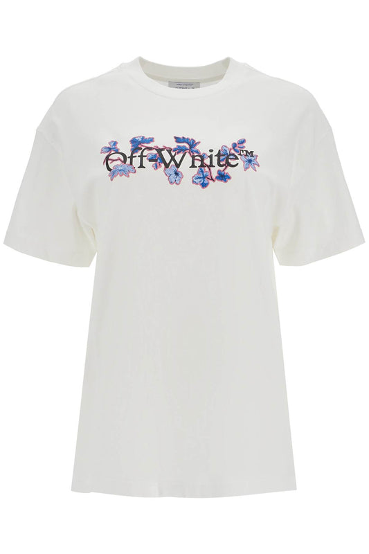 Flower Bookish T  - White