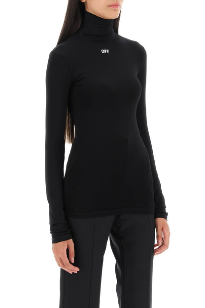 Second Skin Long Sleeve Turtleneck Top  - Black