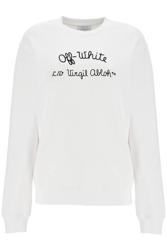 Crewneck Sweatshirt With  - White