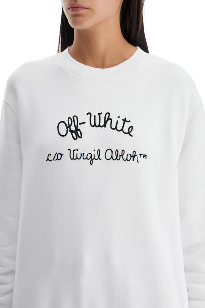 Crewneck Sweatshirt With  - White