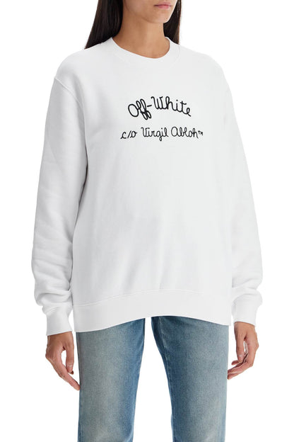 Crewneck Sweatshirt With  - White