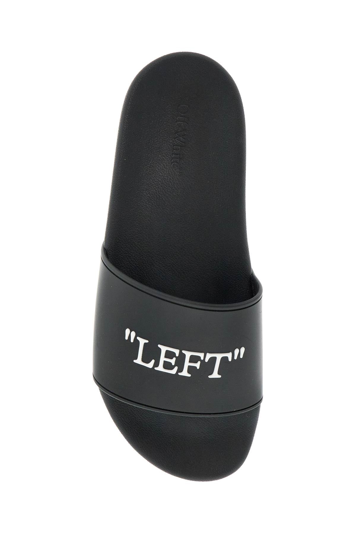 Rubber Slides For Left And Right  - Black