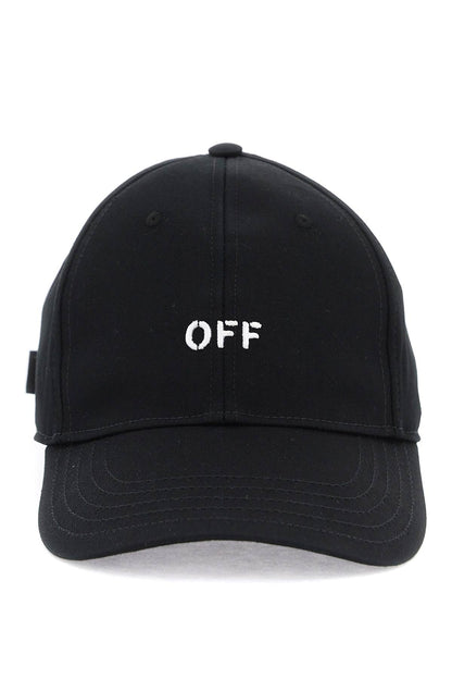 Baseball Cap With Off Logo  - Nero