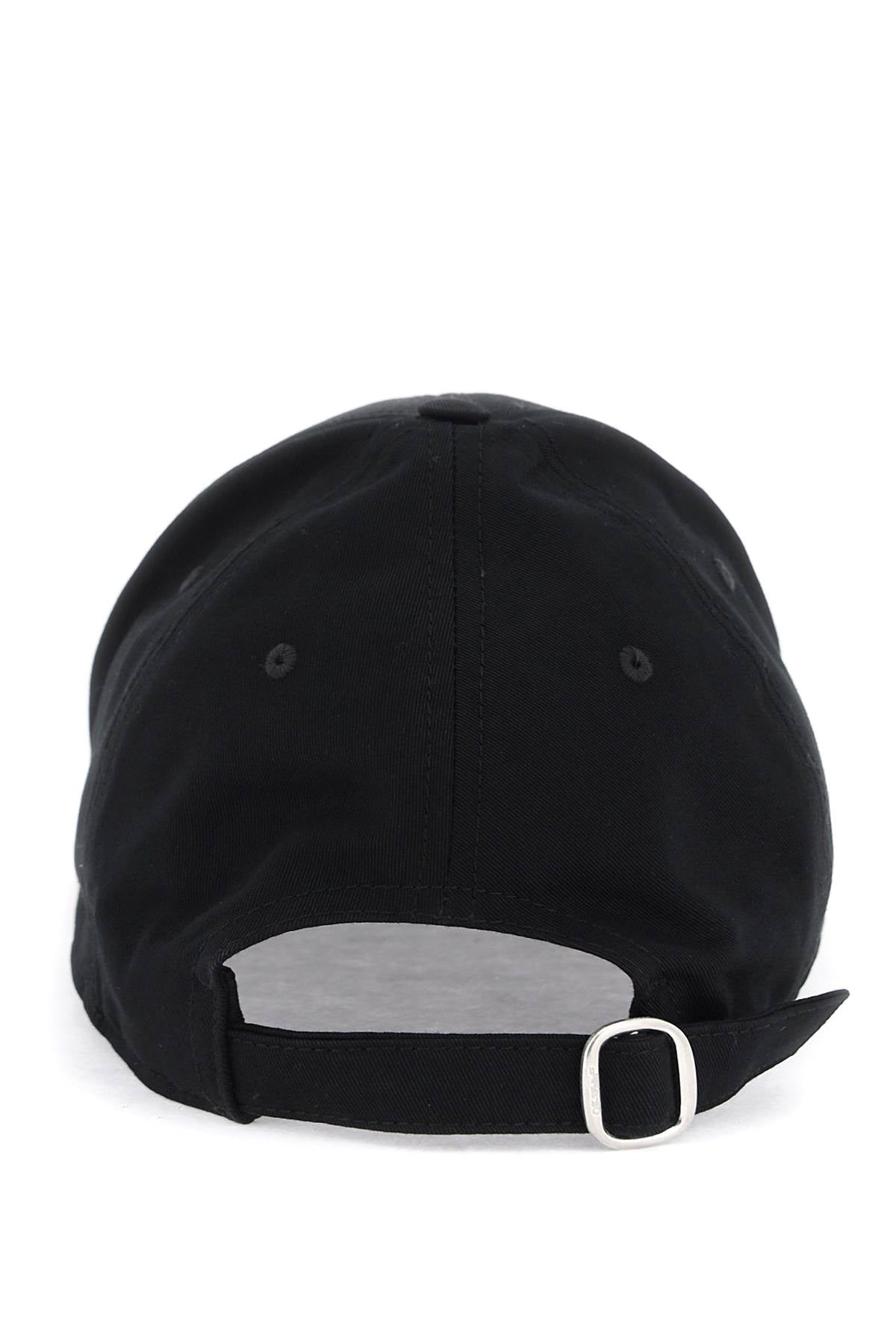 "arrow Logo Baseball Cap With Adjustable  - Black