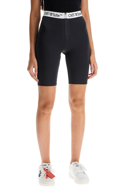 Lycra Logo Band Shorts  - Black