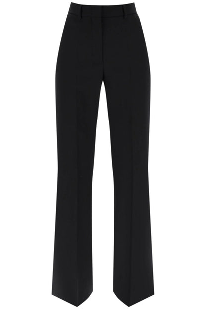 Oxalis Flared Pants In Light Wool  - Black