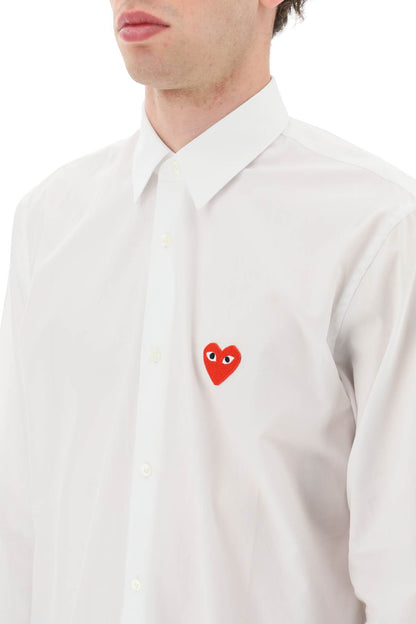 Heart Patch Unisex Shirt  - White