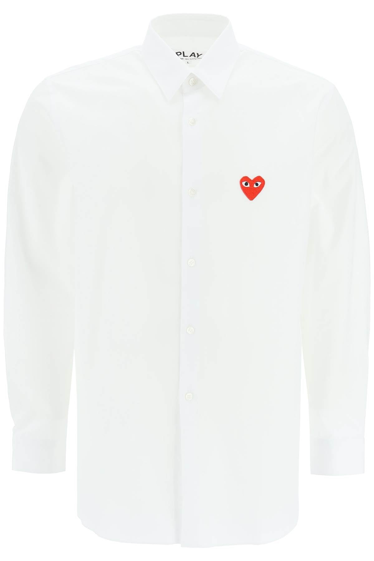 Heart Patch Unisex Shirt  - White