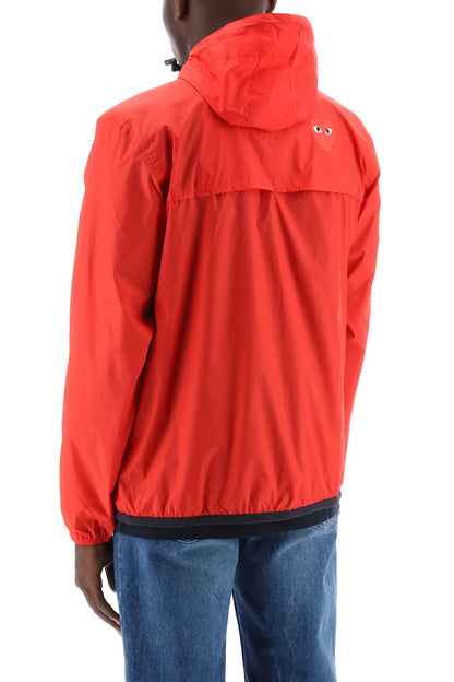 Comme Des Garçons Play X K-way Ripstop Jacket  - Red