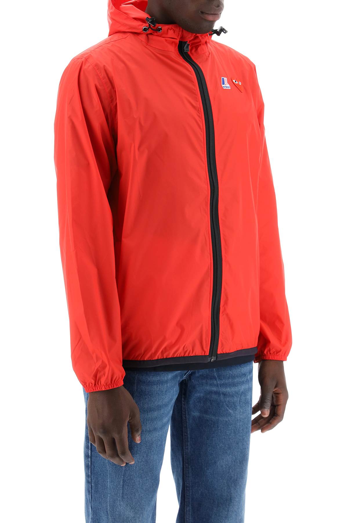 Comme Des Garçons Play X K-way Ripstop Jacket  - Red