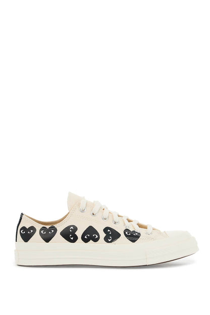 Multi Heart Converse X Comme Des Garçons Play Low-top Sneakers  - White