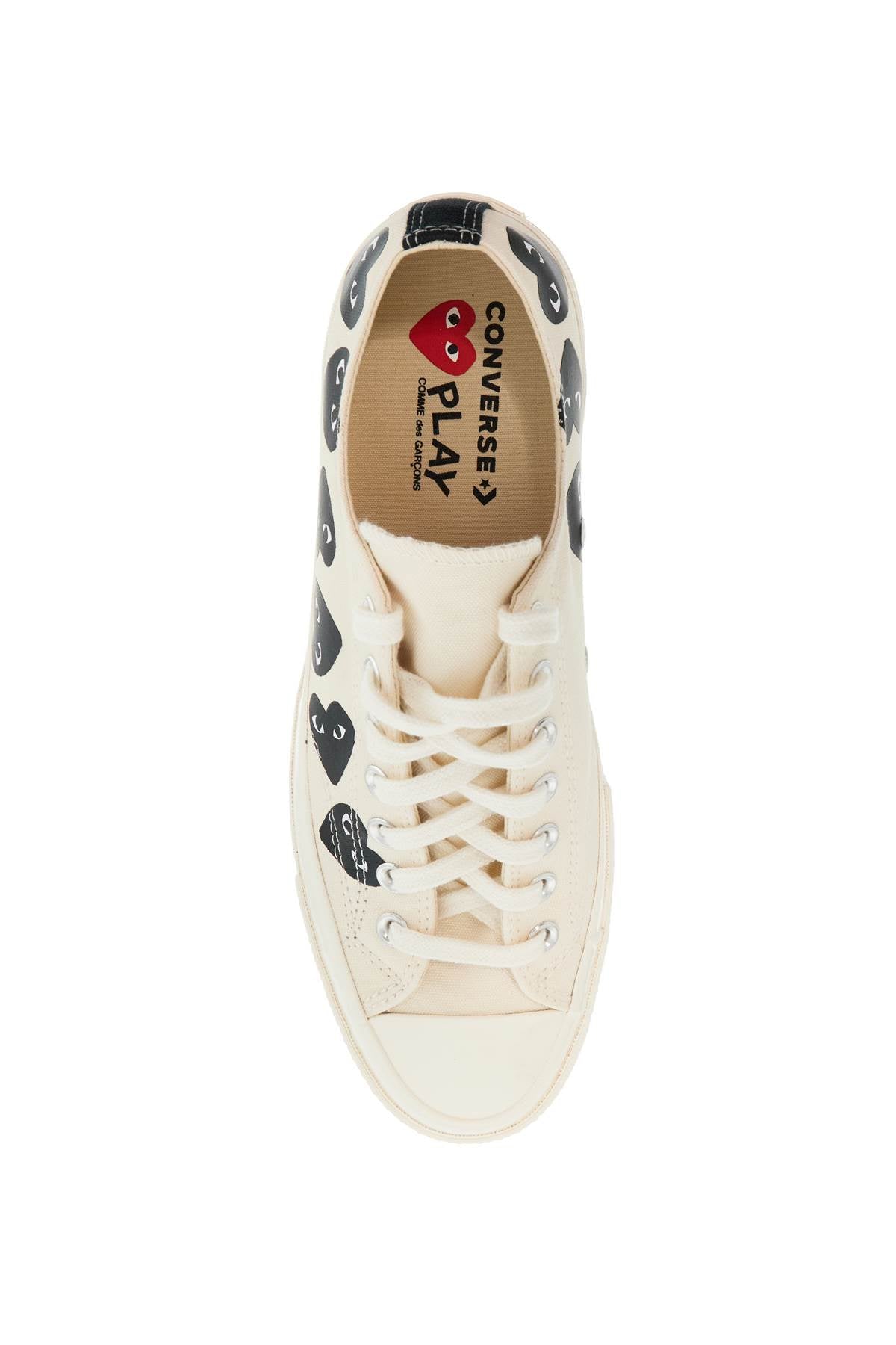 Multi Heart Converse X Comme Des Garçons Play Low-top Sneakers  - White