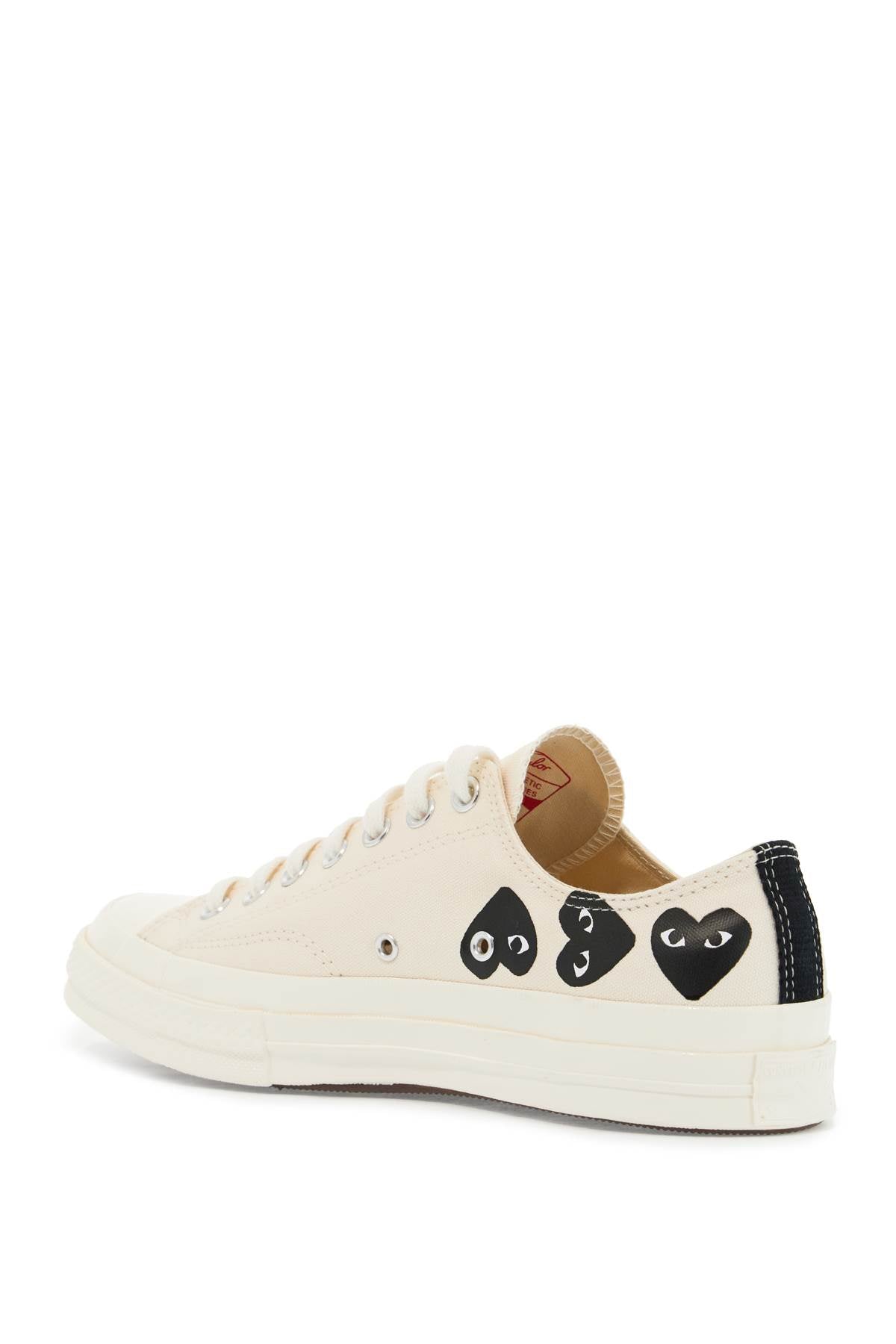 Multi Heart Converse X Comme Des Garçons Play Low-top Sneakers  - White