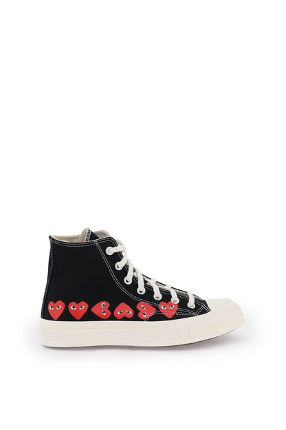 Multi Heart Converse X Comme Des Garçons Play Hi-top Sneakers  - Black