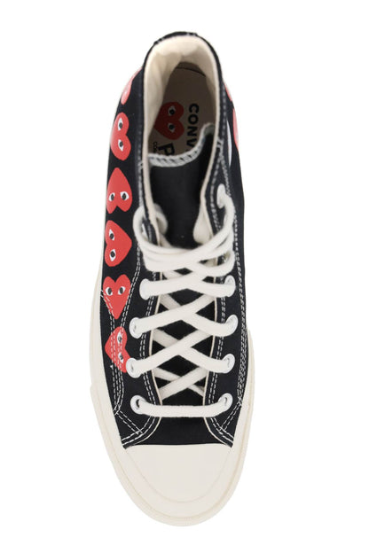 Multi Heart Converse X Comme Des Garçons Play Hi-top Sneakers  - Black